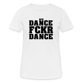 Danse Fckr Danse - T-shirt respirant Femme - blanc - Devant - AI Model Female 172 dark (172cm)