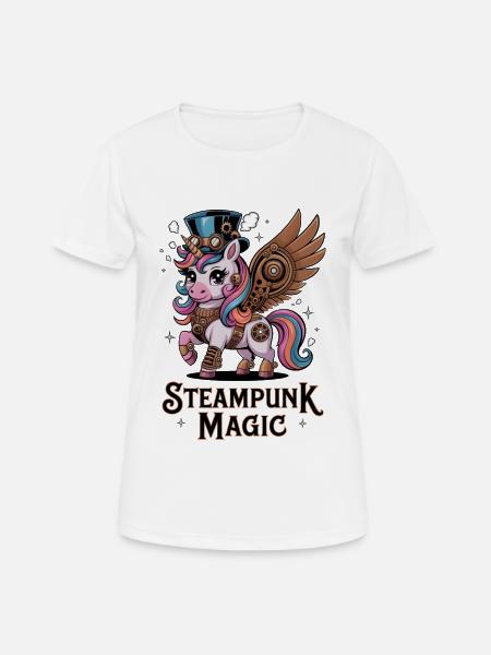 Steampunk Magic - Women's Breathable T-Shirt - white