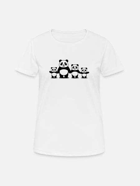 Parent solo avec 3 enfants - Dame T-shirt svedtransporterende - hvid