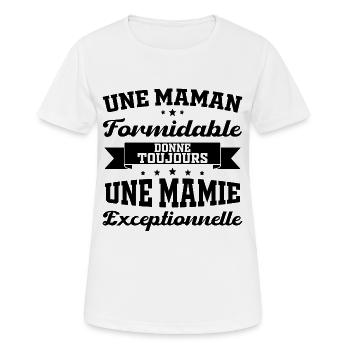 Gift for Grandma - An Exceptional Granny - Women's Breathable T-Shirt - white - Front - AI Model Female 172 dark (172cm)