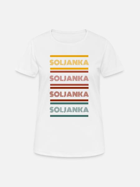 Retro Soljanka - Frauen T-Shirt atmungsaktiv - Weiß