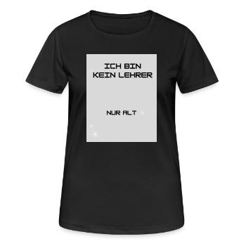 Lehrer - Frauen T-Shirt atmungsaktiv - Schwarz - Vorne - AI Model Female 172 light (172cm)