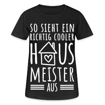 So sieht ein richtig cooler Hausmeister aus - Frauen T-Shirt atmungsaktiv - Schwarz - Vorne - AI Model Female 172 light (172cm)