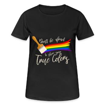 Gay Pride - Frauen T-Shirt atmungsaktiv - Schwarz - Vorne - AI Model Female 172 light (172cm)