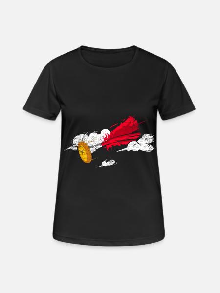 Flinker Indiaca Turnierspieler - Frauen T-Shirt atmungsaktiv - Schwarz