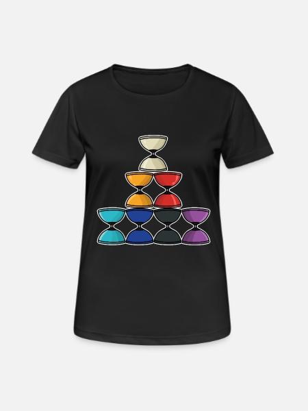 Geschickter Diabolo Zirkusjongleur - Frauen T-Shirt atmungsaktiv - Schwarz