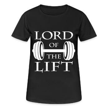 dumbbell - Women's Breathable T-Shirt - black - Front - AI Model Female 172 light (172cm)