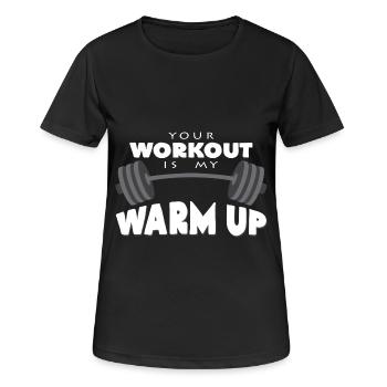 dumbbell - Women's Breathable T-Shirt - black - Front - AI Model Female 172 light (172cm)