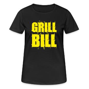 BBQ Bill - Women's Breathable T-Shirt - black - Front - AI Model Female 172 light (172cm)