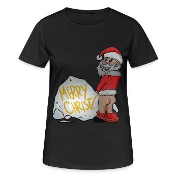 Noël laid drôle - T-shirt respirant Femme - noir - Devant - AI Model Female 172 light (172cm)