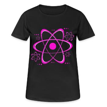 physicist - Women's Breathable T-Shirt - black - Front - AI Model Female 172 light (172cm)