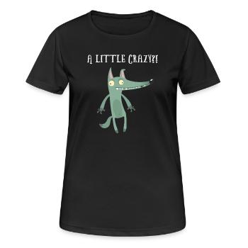Travail travail dictons bête de somme bureau humour loups - T-shirt respirant Femme - noir - Devant - AI Model Female 172 light (172cm)