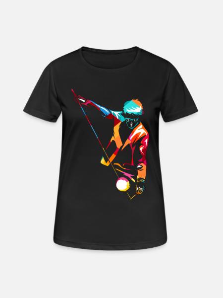 Geschickter Diabolo Zirkusspieler - Frauen T-Shirt atmungsaktiv - Schwarz