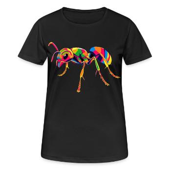 Ant Forest Ant Fire Ant Insect Cute Ants - Women's Breathable T-Shirt - black - Front - AI Model Female 172 light (172cm)