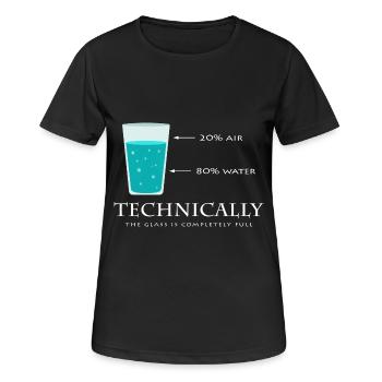 science - T-shirt respirant Femme - noir - Devant - AI Model Female 172 light (172cm)