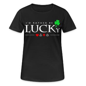 poker - Women's Breathable T-Shirt - black - Front - AI Model Female 172 light (172cm)