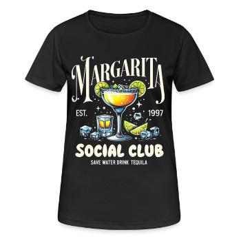 Margarita Social Club - T-shirt respirant Femme - noir - Devant - AI Model Female 172 light (172cm)