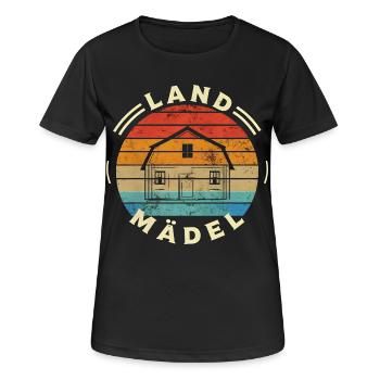 Fille de la campagne Village Enfant Rétro - T-shirt respirant Femme - noir - Devant - AI Model Female 172 light (172cm)