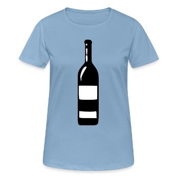 Wine Wine Bottle White Wine Red Wine Gift - Women's Breathable T-Shirt - sky blue - Front - AI Model Female 172 light (172cm)