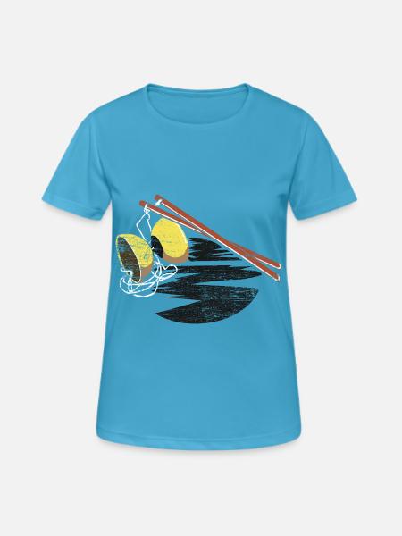 Furchtloser Diabolo Zirkusartist - Frauen T-Shirt atmungsaktiv - Saphirblau