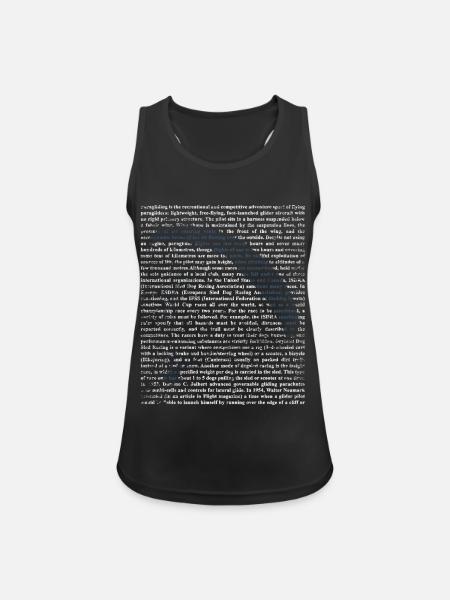 Windstarker Kitesurf Wellenritt - Frauen Tank Top atmungsaktiv - Schwarz
