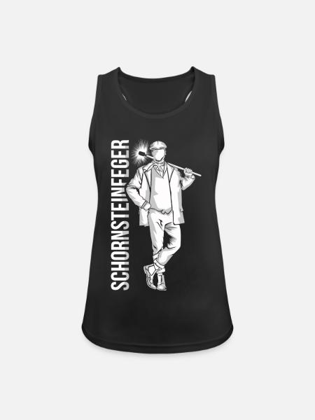 Zünftiger Schornsteinfeger Handwerk - Frauen Tank Top atmungsaktiv - Schwarz
