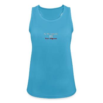 Mein neuer Computer ist Ihr Computer - Frauen Tank Top atmungsaktiv - Saphirblau - Vorne - Zoe (177cm)