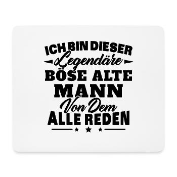 Ich bin dieser legendäre böse alte Mann - Mousepad (Querformat) - Weiß - Vorne