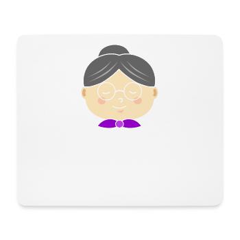 Oma Großmutter - Mousepad (Querformat) - Weiß - Vorne