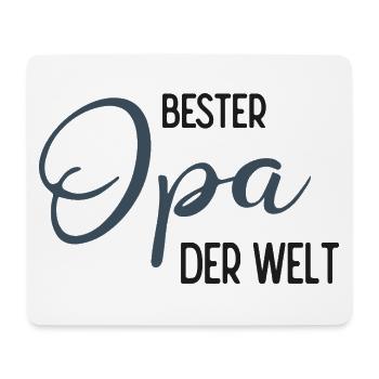 Bester Opa der Welt - Spruchdesign - Mousepad (Querformat) - Weiß - Vorne