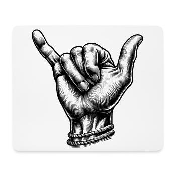 Relax Surfer Hand - Mouse Pad (horizontal) - white - Front