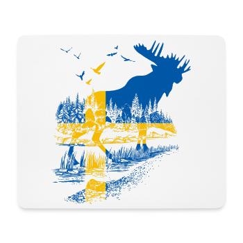 SCHWEDEN ELCH - Mousepad (Querformat) - Weiß - Vorne