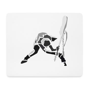 strummer-spread - Tapis de souris (format paysage) - blanc - Devant