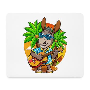 Lustige Esel Cartoon Sommer Strand Sonnenbrille - Mousepad (Querformat) - Weiß - Vorne