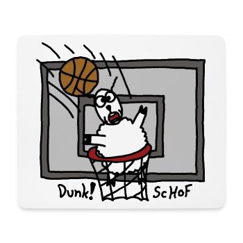 Dunk ScHoF - Mouse Pad (horizontal) - white - Front