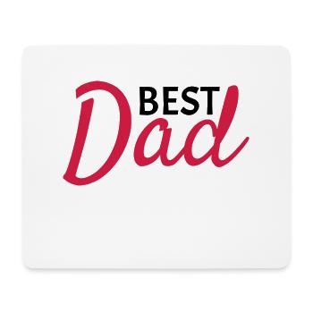 Best Dad - Mousepad (Querformat) - Weiß - Vorne