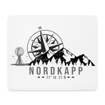 NordKapp Nord Nordkap - Mousepad (Querformat) - Weiß - Vorne