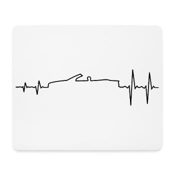 Sportwagen Puls Cabrio E46 - Mousepad (Querformat) - Weiß - Vorne
