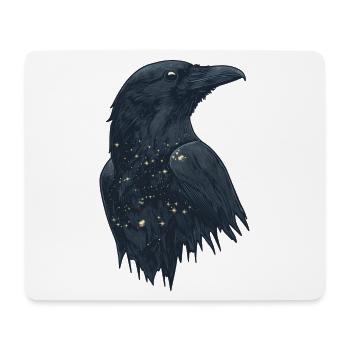 Rabe - Mousepad (Querformat) - Weiß - Vorne