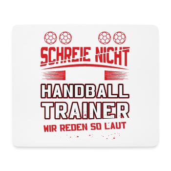Hallen Sport Trainer Handballverein Handball - Mousepad (Querformat) - Weiß - Vorne