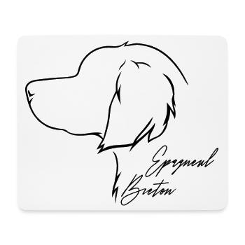Epagneul Breton Profil Chiens Chien Wilsigns - Tapis de souris (format paysage) - blanc - Devant