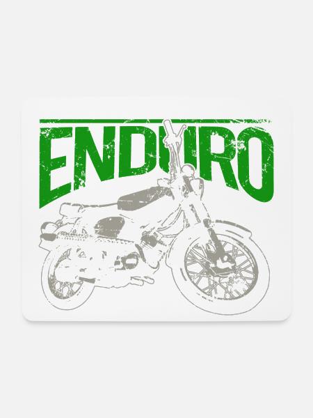 S51 Moped Enduro - Kult für Simson Liebhaber - Mousepad (Querformat) - Weiß