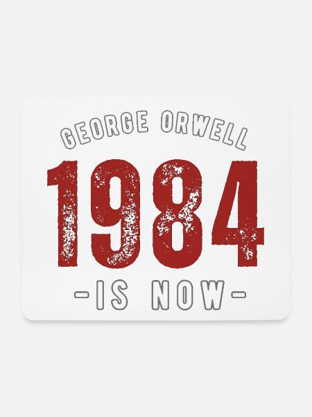 GEORGE ORWELL 1984 - Mouse Pad (horizontal) - white
