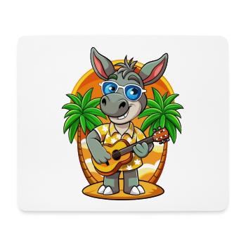 Lustige Esel Cartoon Sommer Strand Sonnenbrille - Mousepad (Querformat) - Weiß - Vorne