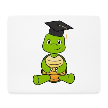 Graduation Turtle - Mousepad (Querformat) - Weiß - Vorne