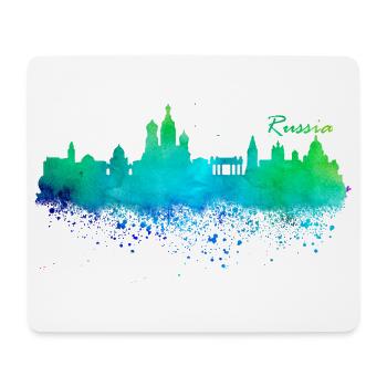 Russland - Mousepad (Querformat) - Weiß - Vorne
