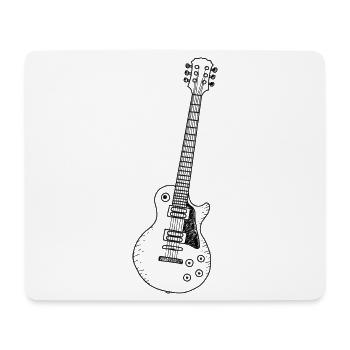 Guitar - Les Paul - Music - Retro - Mouse Pad (horizontal) - white - Front