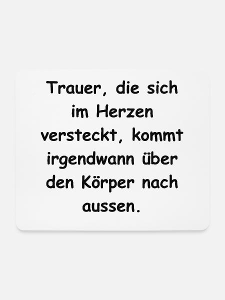 Trauer... - Mousepad (Querformat) - Weiß