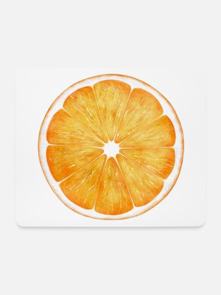 Orange Orangen - Mousepad (Querformat) - Weiß