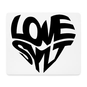 LOVE SYLT HERZ - Mousepad (Querformat) - Weiß - Vorne